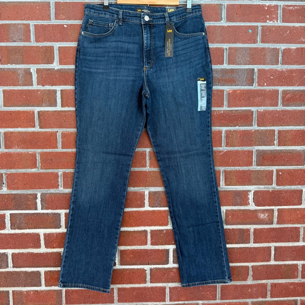 Lee Women's Dark Blue Straight Leg Jeans